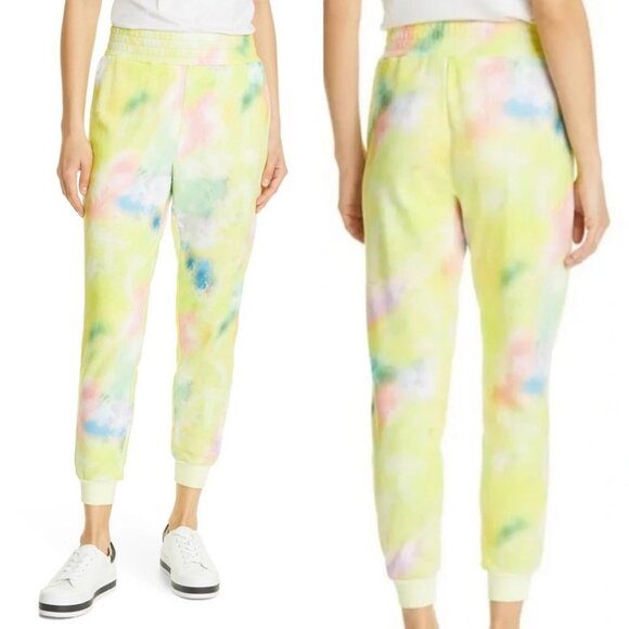 NEW Alice + Olivia French Terry Joggers Beach Tie Dye High Rise Size XL Pants - Picture 3 of 13